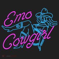 Emo Cowgirl Golf Towel thumb 3