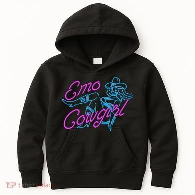 Emo Cowgirl Kids Hoodie