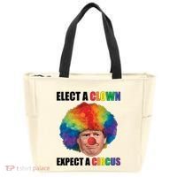 Elect Clown Expect A Circus Anti Trump Tote Bag thumb 0