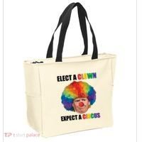 Elect Clown Expect A Circus Anti Trump Tote Bag thumb 2