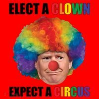 Elect Clown Expect A Circus Anti Trump Santa Hat thumb 1