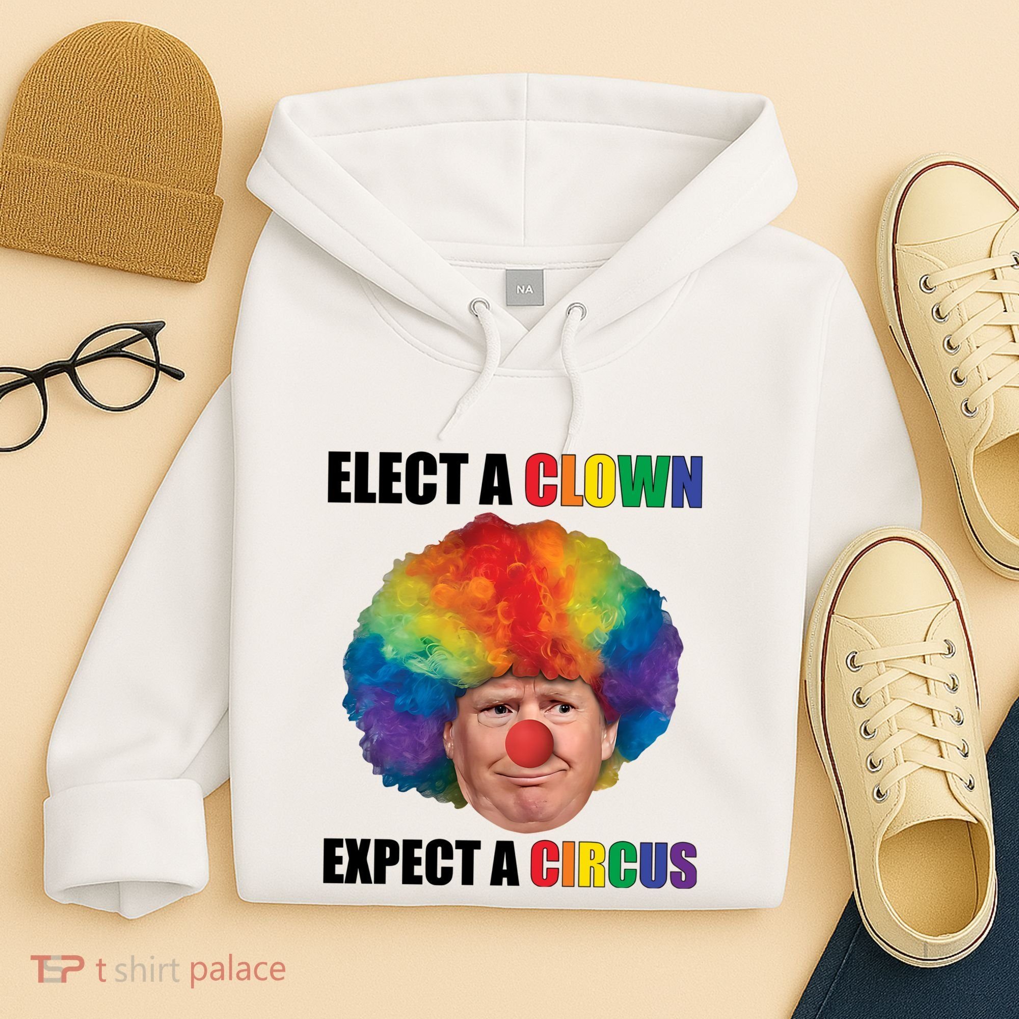 Elect Clown Expect A Circus Anti Trump Hoodie