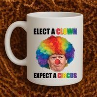 Elect Clown Expect A Circus Anti Trump Coffee Mug thumb 2