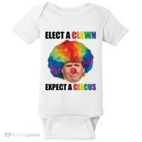 Elect Clown Expect A Circus Anti Trump Baby Bodysuit thumb 0