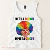 Elect Clown Expect A Circus Anti Trump Tank Top thumb 2