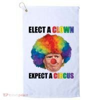 Elect Clown Expect A Circus Anti Trump Golf Towel thumb 0