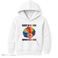 Elect Clown Expect A Circus Anti Trump Kids Hoodie thumb 0