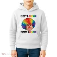 Elect Clown Expect A Circus Anti Trump Kids Hoodie thumb 4