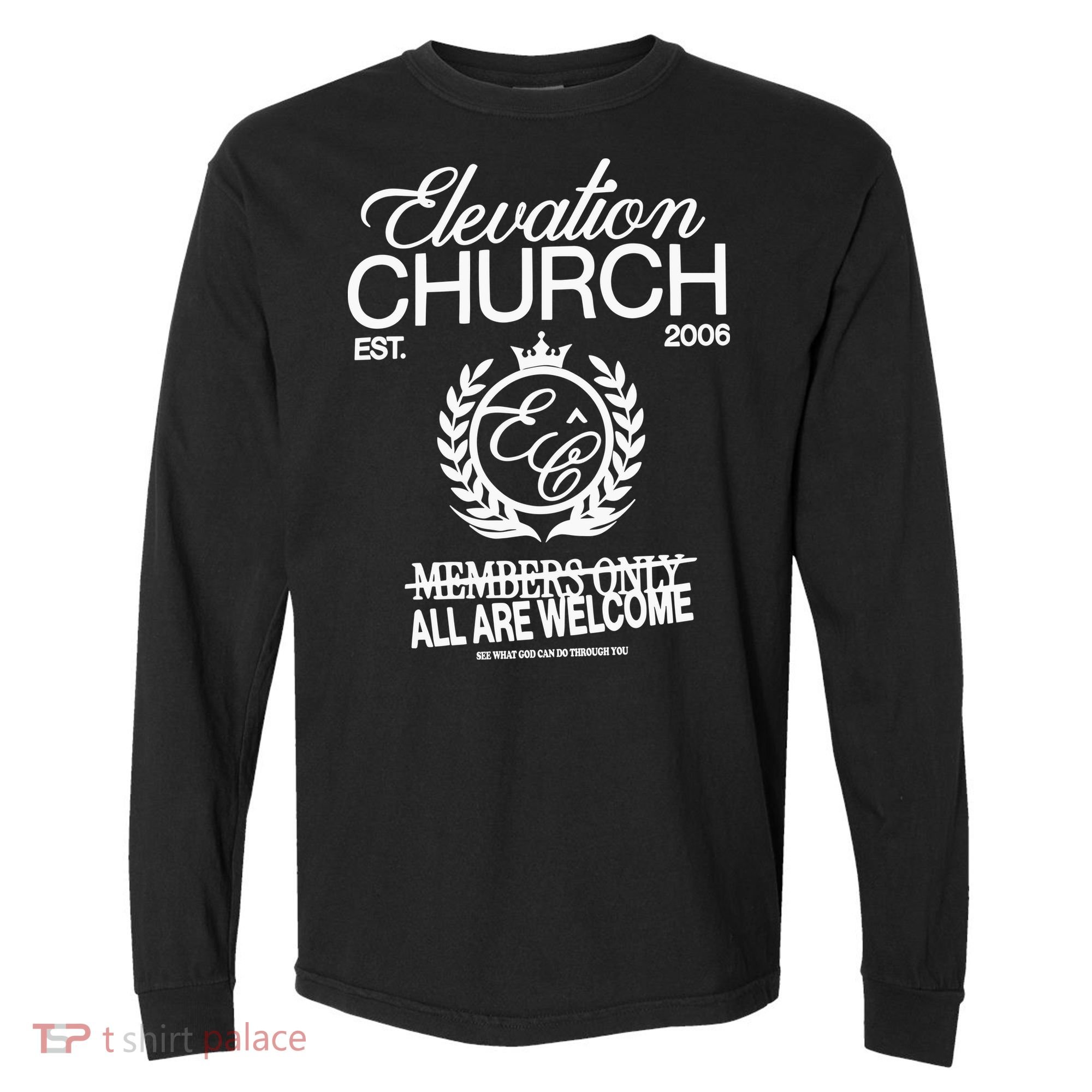Elevation Church Ec Hunter Comfort Colors Heavyweight Long Sleeve T-Shirt