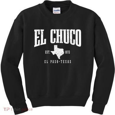 El Chuco El Paso Texas Pride Vintage Est 1873 Kids Sweatshirt