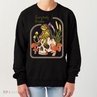 Everybody Croaks Frog Skull Mushroom Everybody Croak Women's Sweatshirt thumb 0