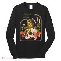 Everybody Croaks Frog Skull Mushroom Everybody Croak Long Sleeve Shirt thumb 0