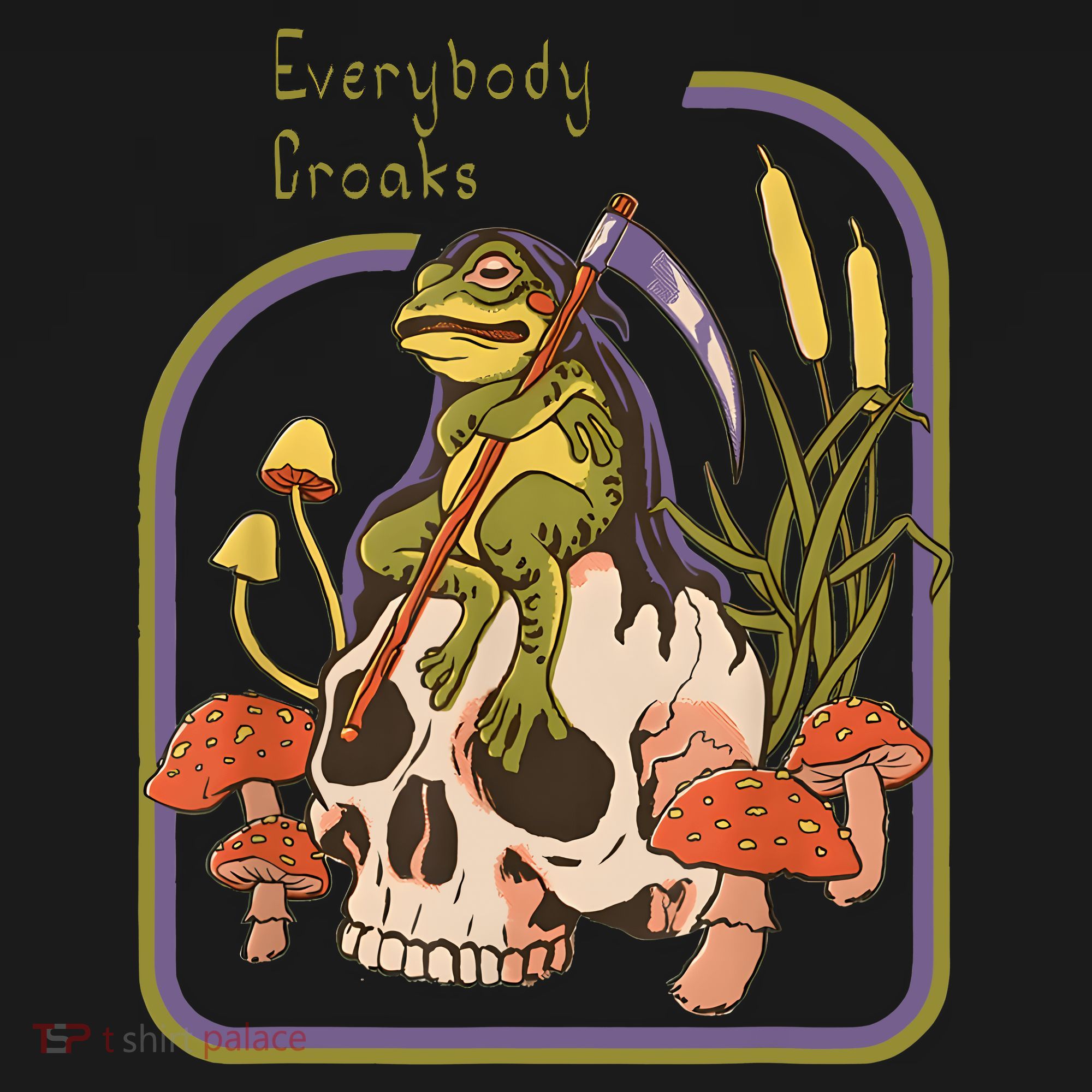 Everybody Croaks Frog Skull Mushroom Everybody Croak Sweatshirt