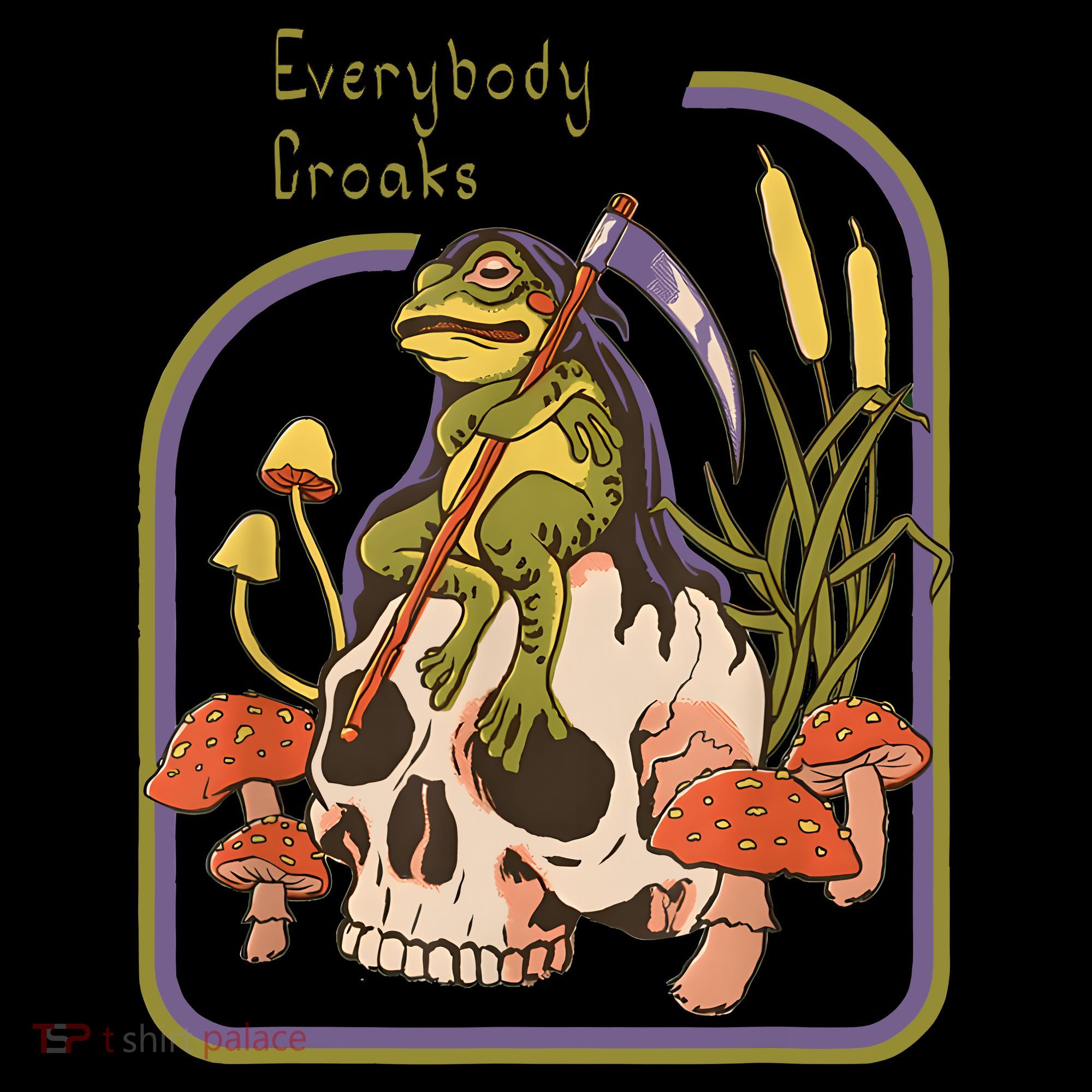 Everybody Croaks Frog Skull Mushroom Everybody Croak Coffee Mug