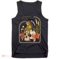 Everybody Croaks Frog Skull Mushroom Everybody Croak Tank Top thumb 0