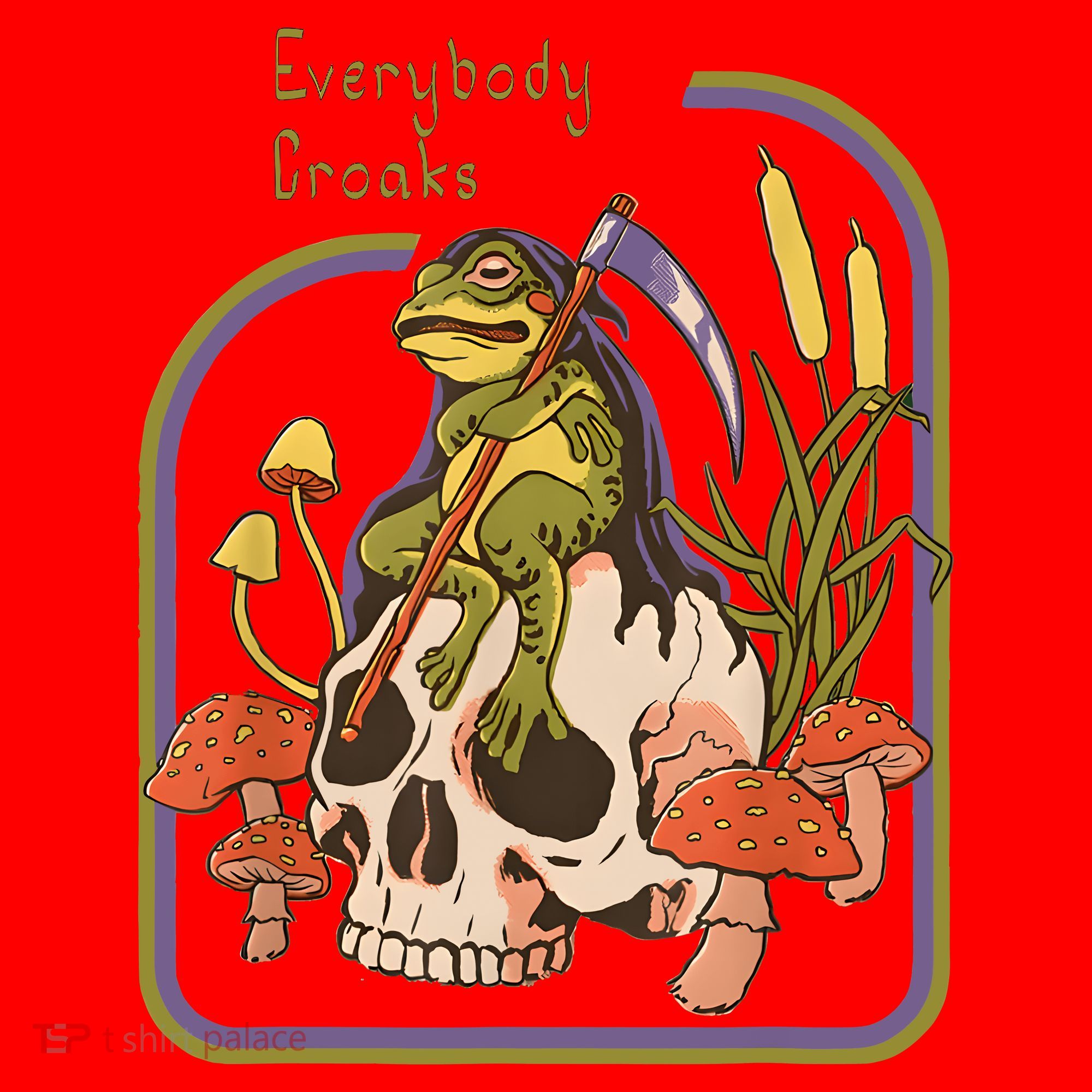 Everybody Croaks Frog Skull Mushroom Everybody Croak Santa Hat