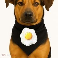 Egg Costume Funny Christmas Halloween Egg USA-Made Doggie Bandana thumb 1