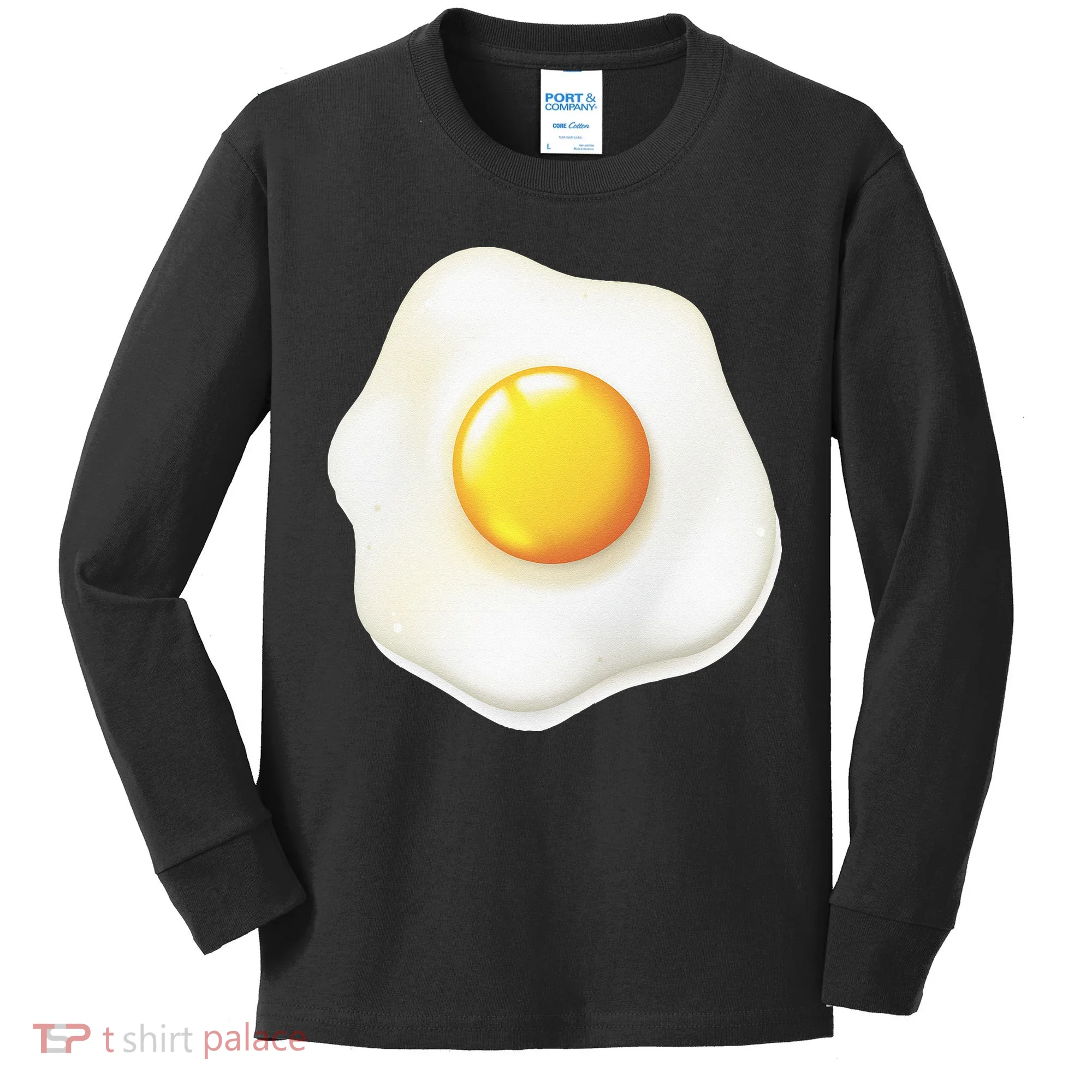Egg Costume Funny Christmas Halloween Egg Kids Long Sleeve Shirt