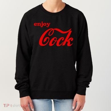 Enjoy Cock Funny Parody Logo Gift Women's Sweatshirt