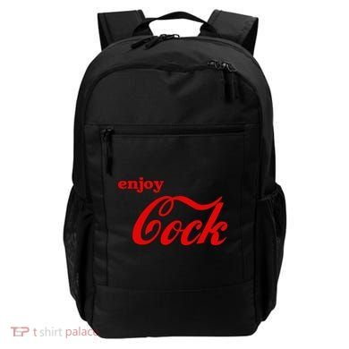 Enjoy Cock Funny Parody Logo Gift Backpack