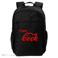Enjoy Cock Funny Parody Logo Gift Backpack thumb 0