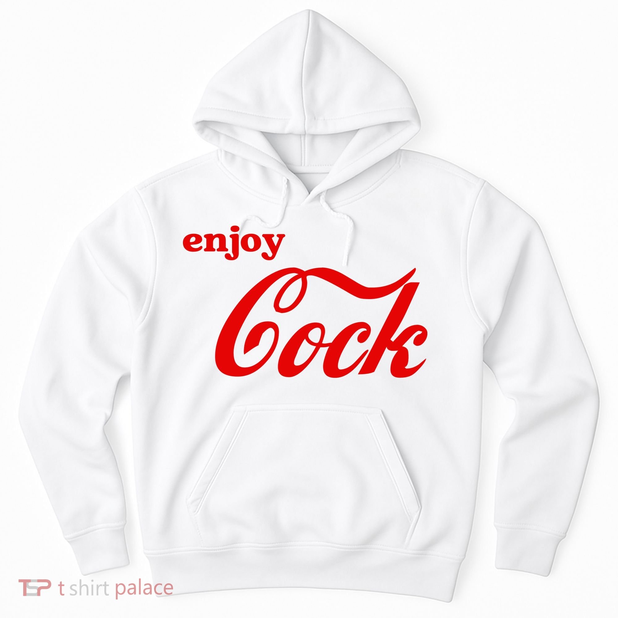 Enjoy Cock Funny Parody Logo Gift Hoodie