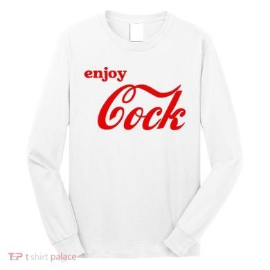 Enjoy Cock Funny Parody Logo Gift Long Sleeve Shirt
