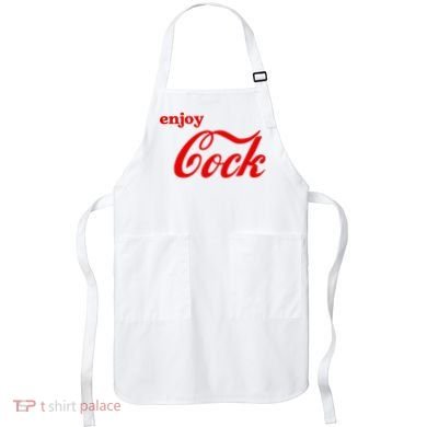 Enjoy Cock Funny Parody Logo Gift Apron