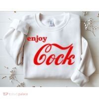 Enjoy Cock Funny Parody Logo Gift Sweatshirt thumb 2