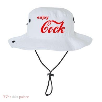 Enjoy Cock Funny Parody Logo Gift Bucket Hat