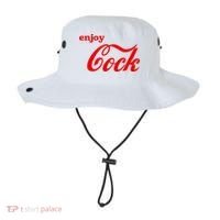 Enjoy Cock Funny Parody Logo Gift Bucket Hat thumb 0