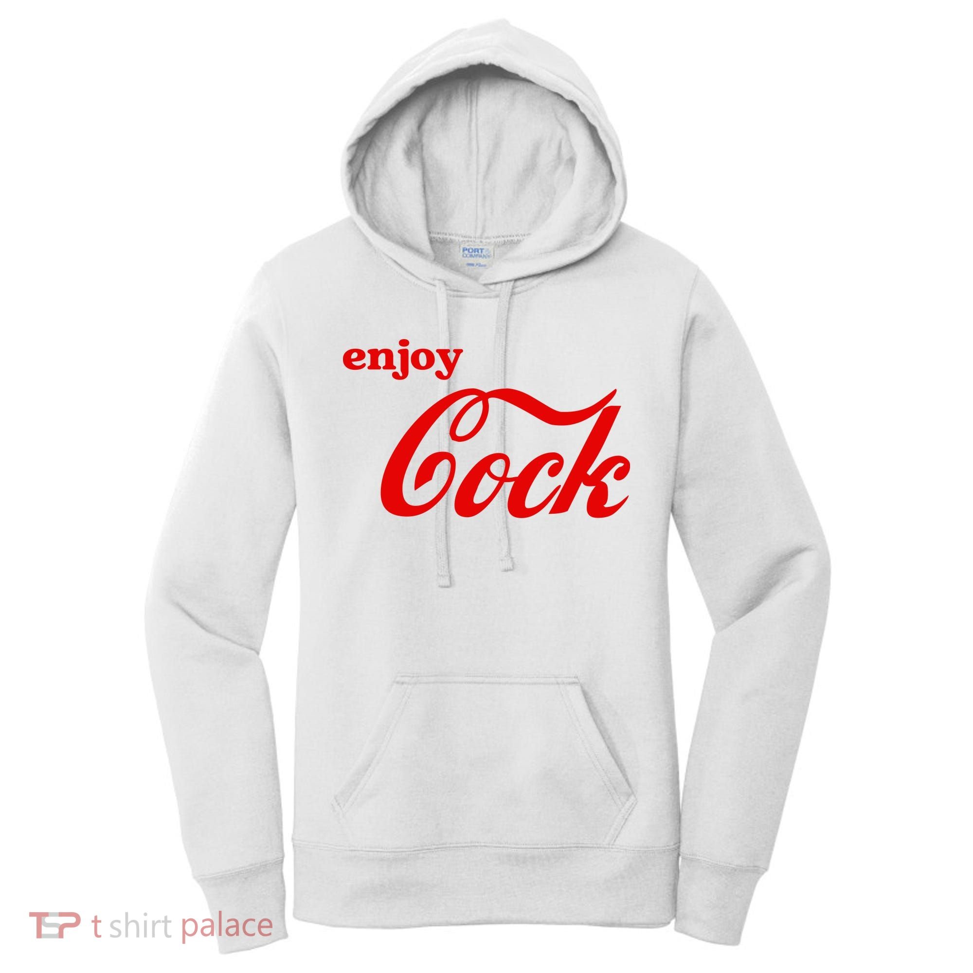 Enjoy Cock Funny Parody Logo Gift Women's Hoodie