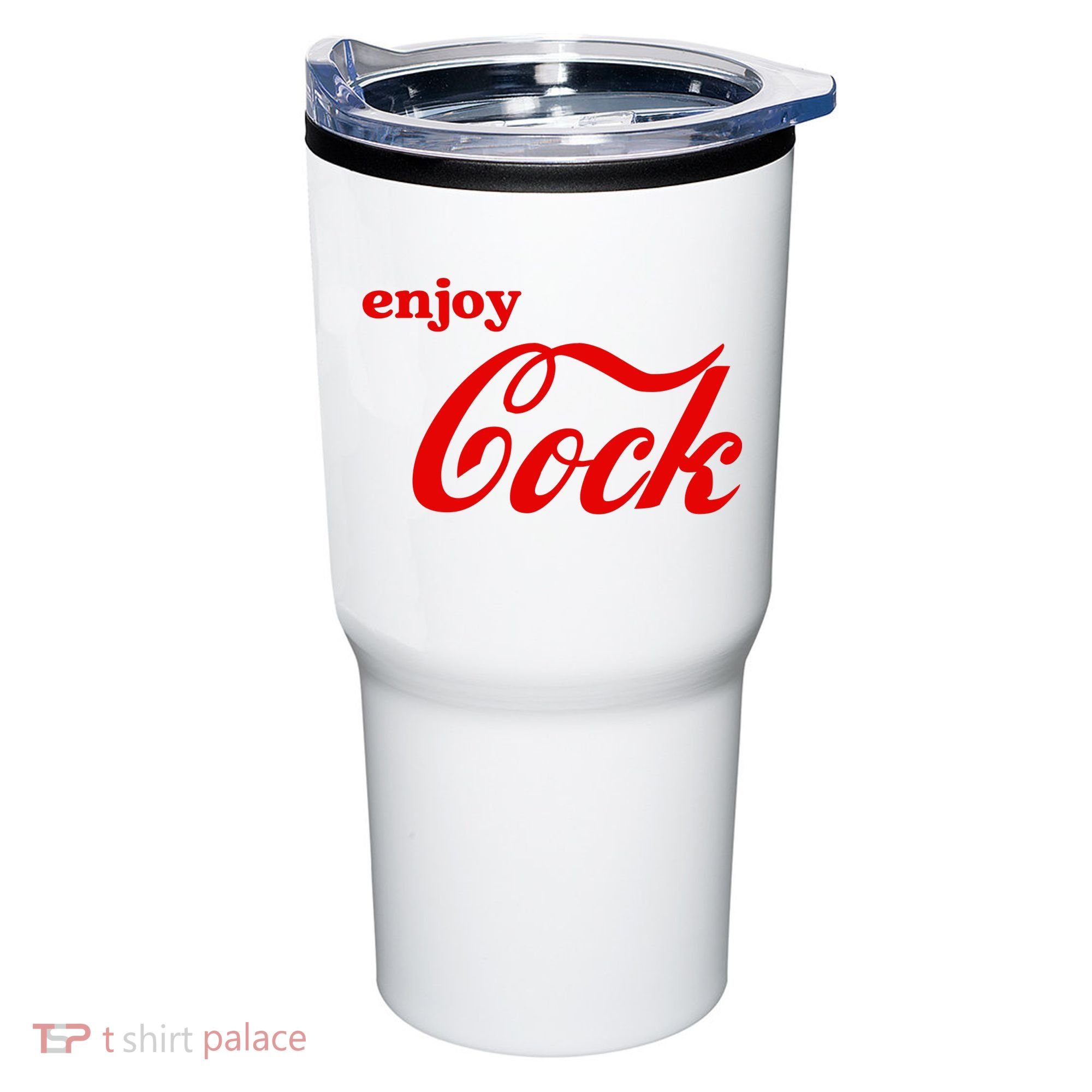 Enjoy Cock Funny Parody Logo Gift Tumbler
