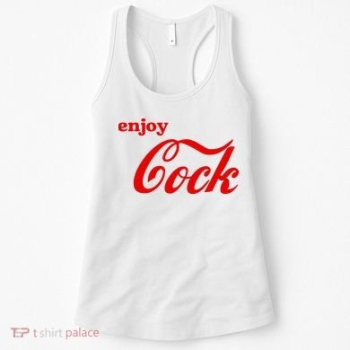 Enjoy Cock Funny Parody Logo Gift Women's Tank Top