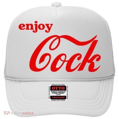 Enjoy Cock Funny Parody Logo Gift Hat