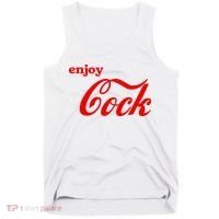 Enjoy Cock Funny Parody Logo Gift Tank Top thumb 0