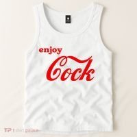Enjoy Cock Funny Parody Logo Gift Tank Top thumb 2