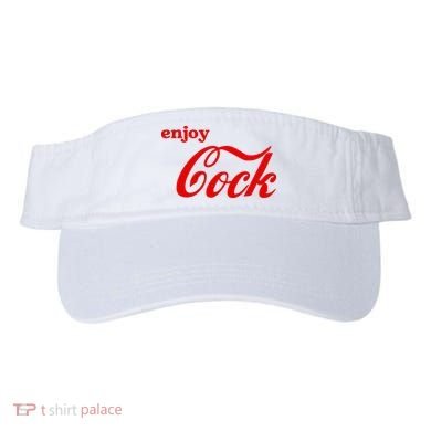Enjoy Cock Funny Parody Logo Gift Visor
