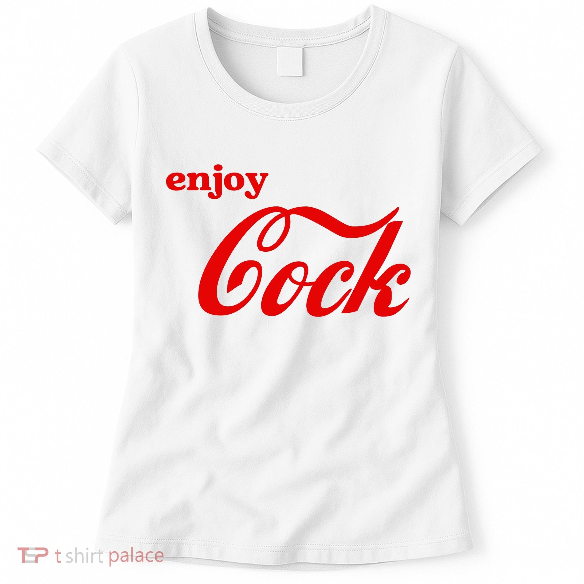 Enjoy Cock Funny Parody Logo Gift Women's T-Shirt