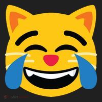 Emoticon Cat Face With Tears Of Joy Women's Sweatshirt thumb 2