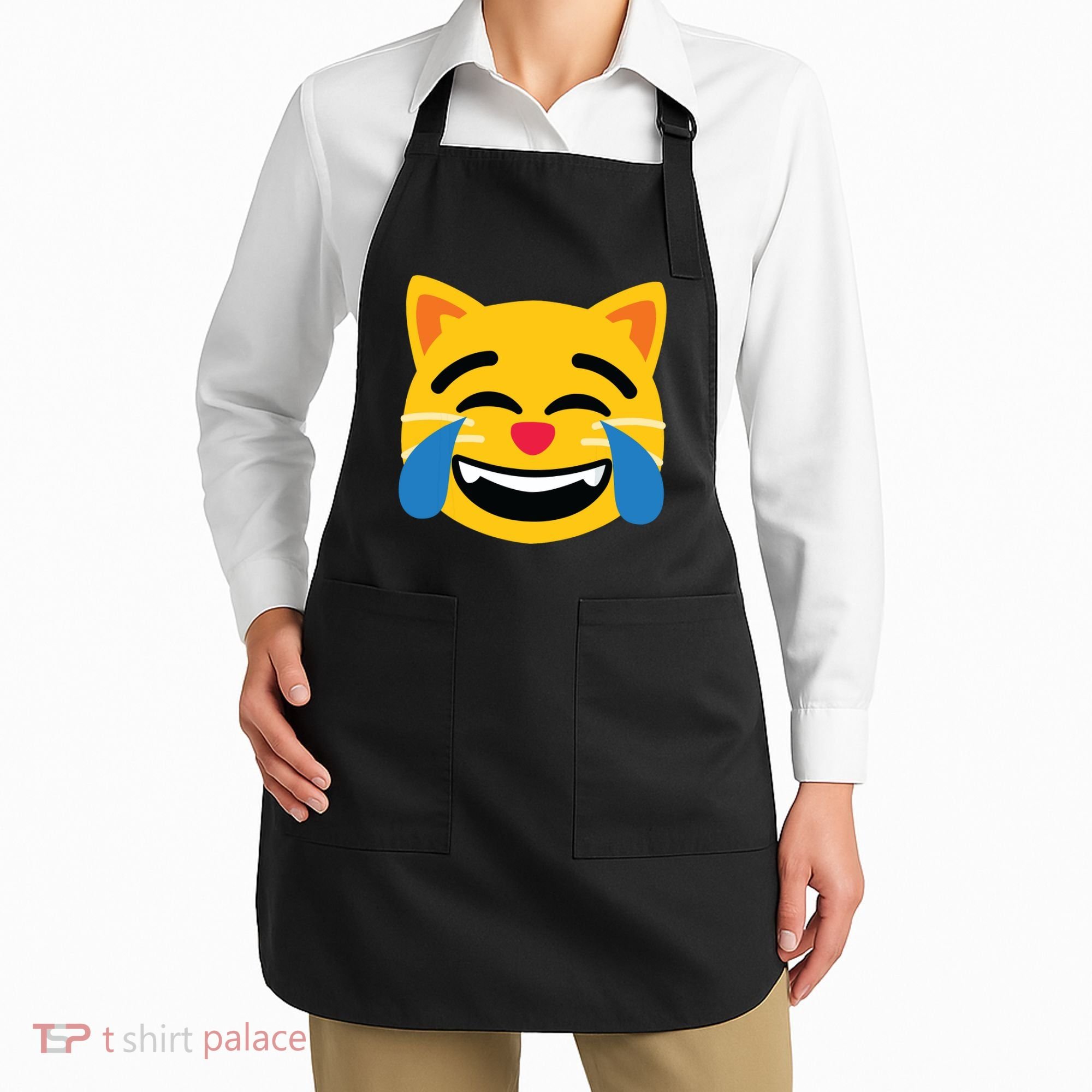 Emoticon Cat Face With Tears Of Joy Apron