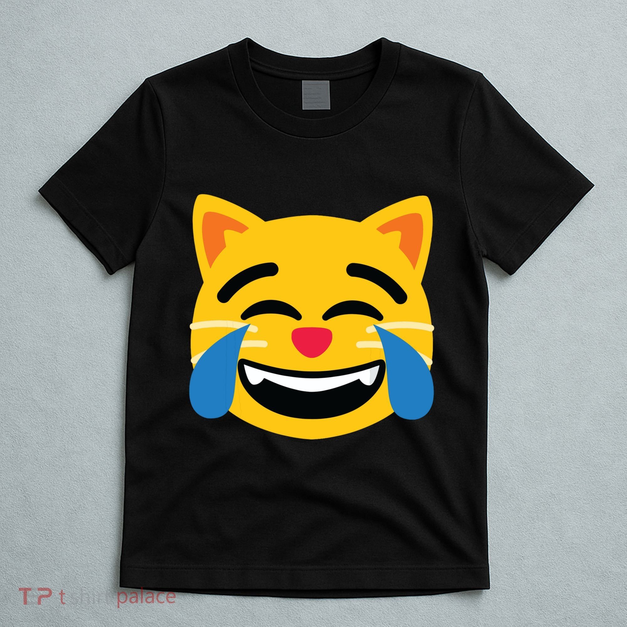 Emoticon Cat Face With Tears Of Joy T-Shirt