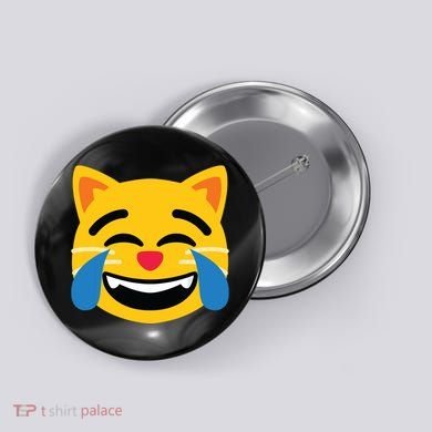 Emoticon Cat Face With Tears Of Joy Button
