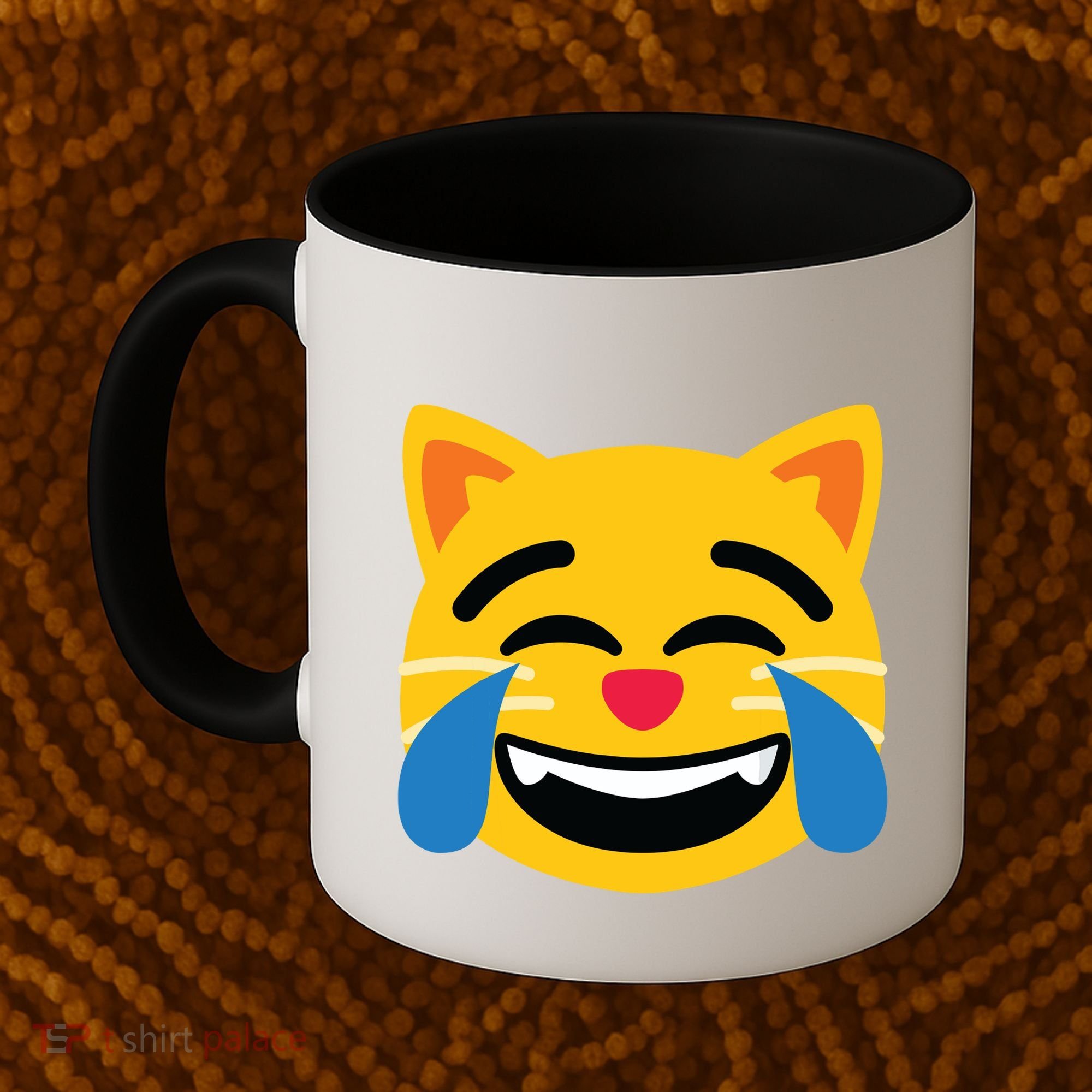 Emoticon Cat Face With Tears Of Joy Coffee Mug