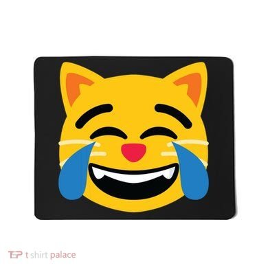 Emoticon Cat Face With Tears Of Joy Mousepad