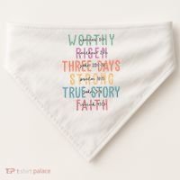 Easter Christian Family A Lot Can Happen USA-Made Doggie Bandana thumb 0