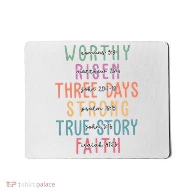 Easter Christian Family A Lot Can Happen Mousepad