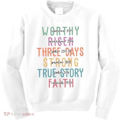 Easter Christian Family A Lot Can Happen Kids Sweatshirt