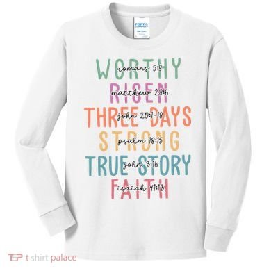 Easter Christian Family A Lot Can Happen Kids Long Sleeve Shirt