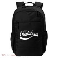 Enjoy Capitalism Funny Parody Political Humor Backpack thumb 0